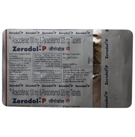 zerodol p tablet 10's